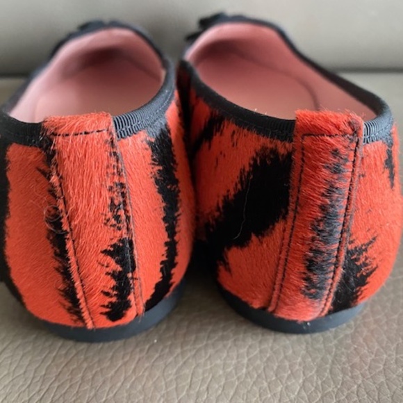 Pretty Ballerinas sz EU 36/US 5.5-6 rust orange black zebra pony - Picture 4 of 16
